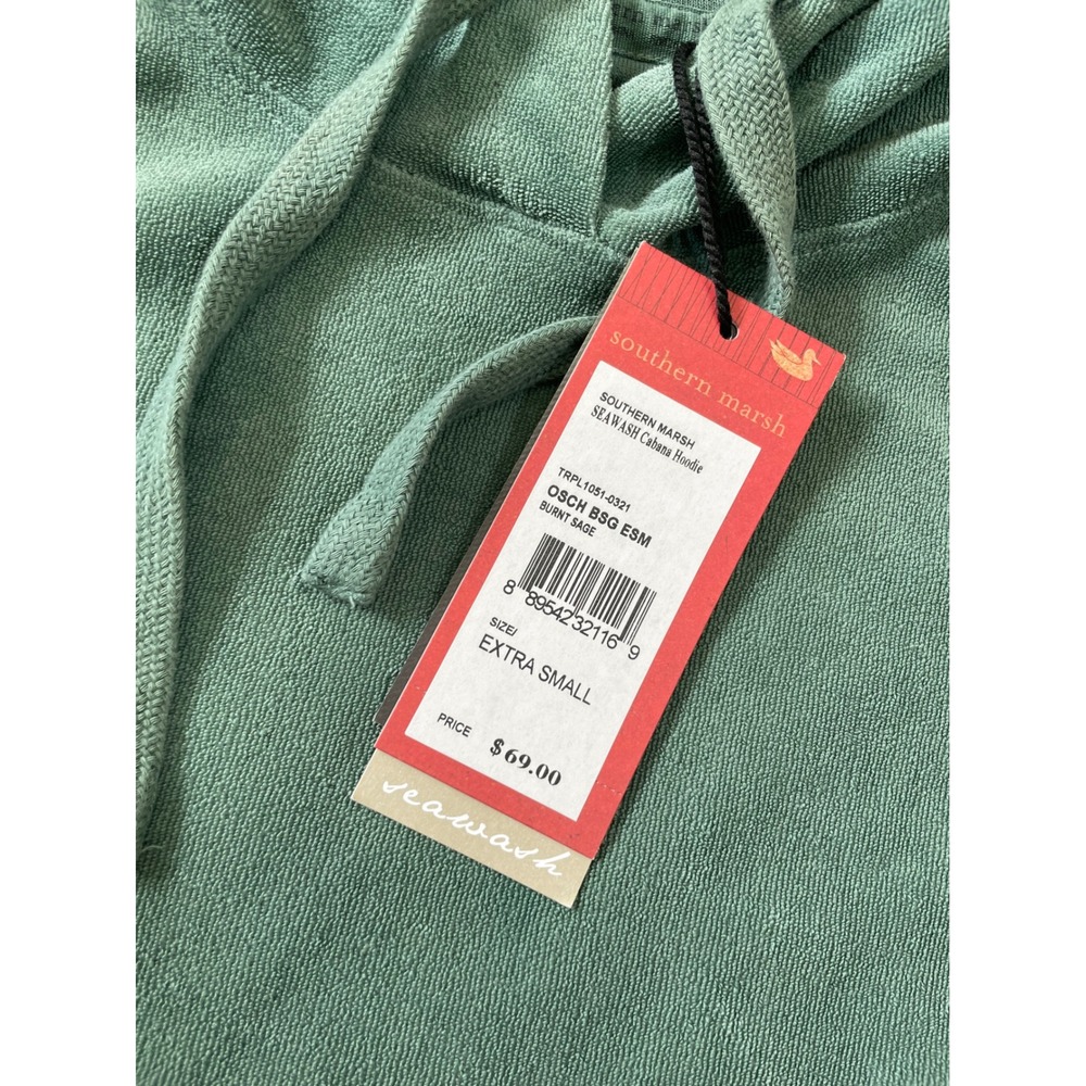 Southern Marsh Pullover Hoodie Sweatshirt Kangaroo Pocket Green - Picture 5 of 7
